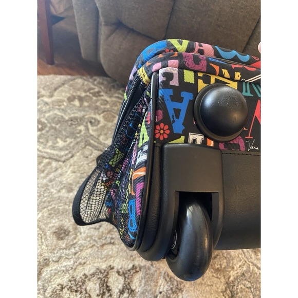 Vera Bradley FROM A TO VERA Rolling Backpack Carry On Luggage Suitcase - Picture 11 of 12